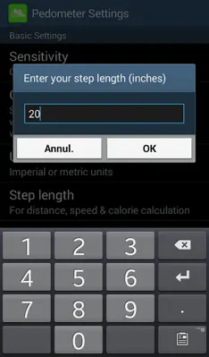 pedometer step count calories android App screenshot 1