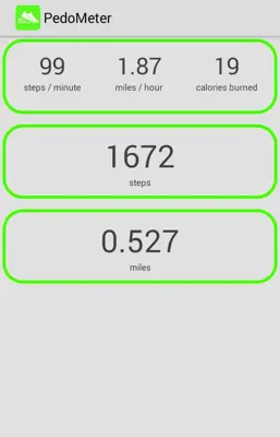 pedometer step count calories android App screenshot 3